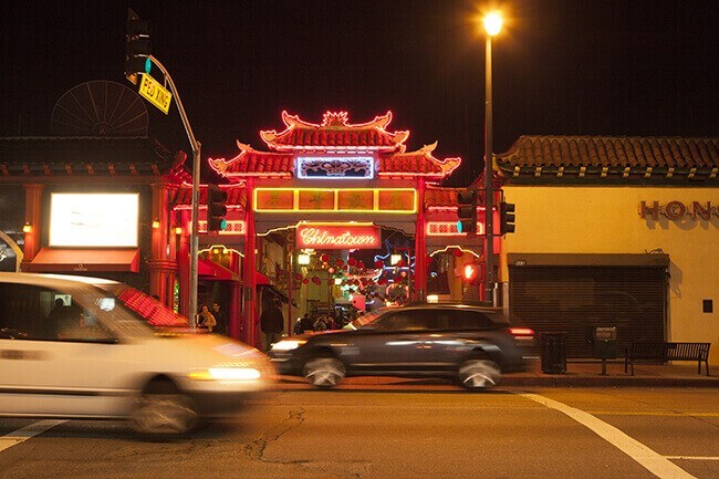 Exterior of Chinatown entrance
